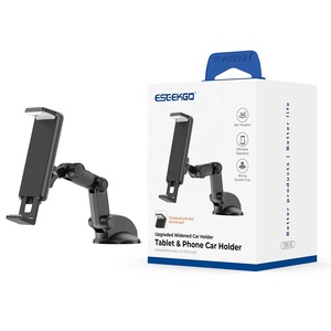Soporte de ventosa para teléfono de coche ESEEKGO CH-13 ABS, estable, giratorio 360 grados, con clip, universal, compatible con teléfonos de 4.7 a 11 pulgadas - Product Image 1