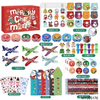 Bébé calendriers de l'avent 24 pièces ornements noël caoutchouc bain canard calendrier aveugle boîte jouets ensemble pour enfants