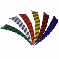 Tir à l'arc plume de dinde empennage 5 pouces plume naturelle bricolage flèches empennage ailes droites aubes pour la chasse flèche accessoires