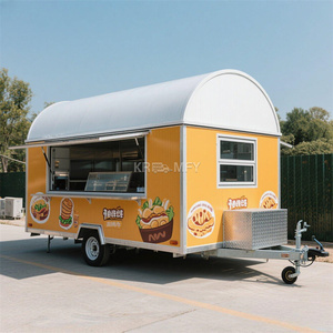 Remolque de Comida Móvil Totalmente Equipado 2025 para Café, Hot Dogs y Comida Rápida, Carrito Galvanizado de Fibra de Vidrio - Product Image 1