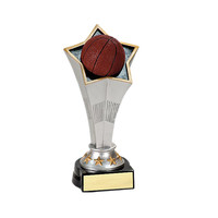 Trophée de basketball en forme d'étoile WeiVista, artisanat en résine en gros pour les compétitions de clubs