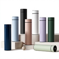 Thermos personnalisé en acier inoxydable 304 avec affichage de la température LED, bouteille d'eau isolée, tasse à thé ou à café, mug de voyage, cadeau, vente en gros