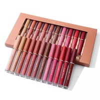 Ensemble de gloss à lèvres 12 couleurs, hydratant longue durée, rouge à lèvres liquide brillant, coffret cadeau