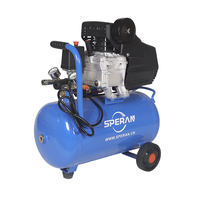 Compresseur d'air électrique portable SPERAN Mini 24L 8 bars 220V 2,2KW 3HP à piston lubrifié à entraînement direct pour peinture au pistolet