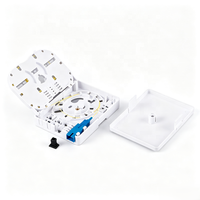 Boîtier terminal fibre optique 2 ports FTTH ATB OTB en ABS, montage mural ou sur bureau, adaptateur SC APC UPC, plaque frontale intérieure pour équipement réseau