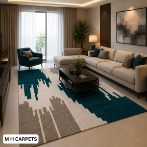 Tapis en laine fait main, tufté à la main, de luxe, moderne, pour hôtel, salon, décoration de sol de maison - Product Image 2
