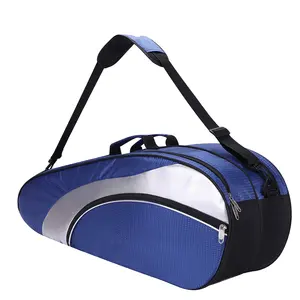 BSCI factory sport Tote Bag Com Bolso Frontal Para Pás Impermeável badminton Racquet Bag em todo o armazenamento do corpo Bolsa de Ombro