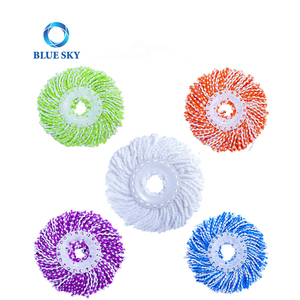 Chất Lượng Cao Phổ <span class=keywords><strong>360</strong></span> Quay Đầu Lau Thay Thế Sợi Nhỏ Lau Đầu Refill Ma Thuật Dễ Dàng Wring Lau Miếng Đệm - Product Image 2