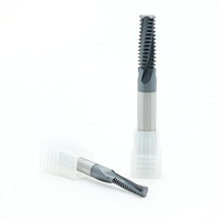 Fraise de filetage d'usinage CNC en carbure monobloc M1-M20 efficace pour la coupe de filetage