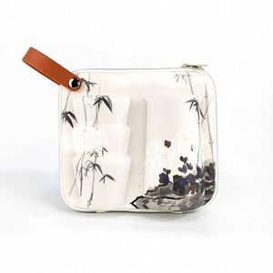 New Launch Chinoiserie Travel Portable Tea Set Case EVA Protective Bag for Tea Glass Ceramic <b>Bottle</b> Cups - Product Image 1