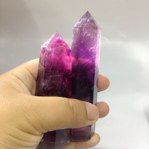 Piedra curativa de fluorita roja y Rosa Natural, punto de cristal para decoración, gran oferta - Product Image 2