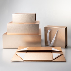Bán Sỉ Hộp Gấp Một Mảnh Vỏ Sò Nam Châm Hàng Loạt Nhỏ Với Bao Bì Quà Tặng Cầm Tay Hộp Quà Gấp Rỗng - Product Image 1