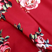 Impression numérique personnalisée de motifs de fleurs de cactus tropicaux sur tissu fin en polyester pour robe d'été
