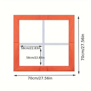 Portable Folding <b>Square</b> Agility Trainer Football <b>Speed</b> Ladder Drill Frame for Soccer Training - Product Image 1