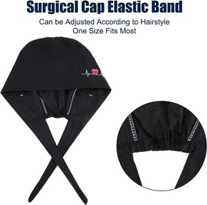 Attachez les casquettes dentaires Bandeau multicolore Animaux imprimés Bouffant respirant pour les tenues quotidiennes - Product Image 3