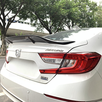 Pour Honda Accord 10ème génération (2018-2021) Style Type-R - Aileron arrière en fibre de carbone, garnitures d'ailes centrales et capots moteur (personnalisés)