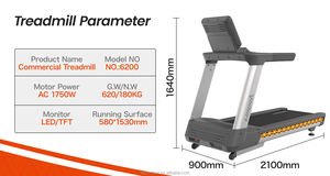 <span class=keywords><strong>Tapis</strong></span> roulant commercial Lijiujia Factory Wholesale AC Motor <span class=keywords><strong>22</strong></span> Auto Incline 24KM Fitness Equipment TFT 200KG - Product Image 5