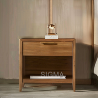 Nouveau design Table de chevet américaine la plus populaire Table de chevet en bois Armoire de chevet avec tiroirs