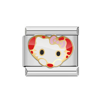 Breloques modulaires italiennes en acier inoxydable 9 mm, animaux mignons, dessins animés, émail, pour bracelets Nomination, accessoires de bijoux DIY, cadeau