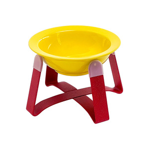 Ensemble de gamelles minimalistes en céramique pour animaux de compagnie, design soucoupe volante, avec support en fer anti-déversement et profil bas, pour chats et chiens - Product Image 5
