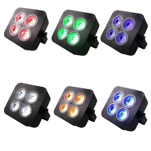 Mj Sân Khấu Mini Có Thể Sạc Lại 4*18W Rgbwa UV Par Lights Pin-Powered 6-1 Uplights App Không Dây <span class=keywords><strong>DMX</strong></span> Điều Khiển Từ Xa - Product Image 5