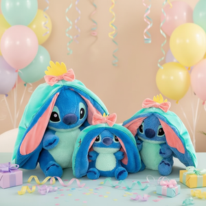 Peluche Super Morbido di <span class=keywords><strong>Personaggi</strong></span> dei Cartoni Animati <span class=keywords><strong>Stitch</strong></span> Rosa e Blu, Regalo per San Valentino, Bambola per Macchina a Pinza, Antistress - Product Image 1