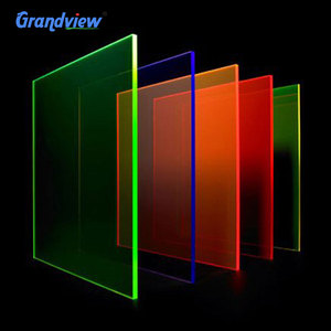 Lámina acrílica fluorescente teñida de 4x8 pies con revestimiento duro grueso - Product Image 5