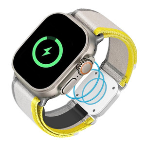 Cinturino in Nylon con Caricatore Wireless Magnetico per <span class=keywords><strong>Apple</strong></span> <span class=keywords><strong>Watch</strong></span> Ultra Serie <span class=keywords><strong>8</strong></span> 38/40/41mm 42/44/45/49mm - Product Image 1