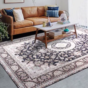 Luxury 3D digital custom Chenille Transfer Carpet Handmade Plain Carpet Persian Style the Middle East design moroccan rug