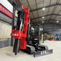 13m Tiefe Mini-Drehbohranlage DR-60 - Raupenbohrgerät mit KUBOTA/ISUZU-Motor für Enge Standorte
