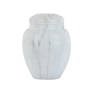 Urne funéraire en marbre Onyx poli naturel pour cendres Urne commémorative en pierre veinée unique européenne/américaine écologique - Product Image 3