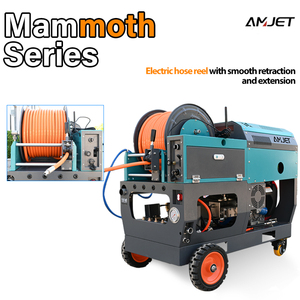 AMJET 3600psi 30lpm pompa tedesca 22hp macchina per la pulizia delle fognature di <span class=keywords><strong>scarico</strong></span> per idraulico sblocca tubi bloccati - Product Image 6