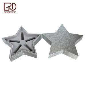 Boîte cadeau scintillante en forme d'étoile ROGOOD Premium pour parfum, coffret de parfum de luxe, emballage élégant pour échantillons cosmétiques, boîte P2320 - Product Image 4