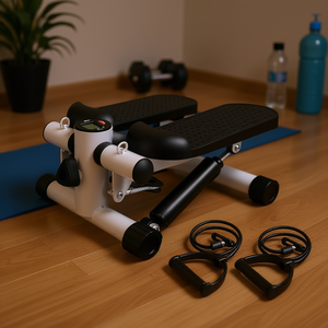 Mini Stepper de Fitness con Bandas de Resistencia, Monitor LCD, Stepper Silencioso para Ejercicio, Capacidad Máxima de 330.7 LBS, Equipo de Entrenamiento - Product Image 2