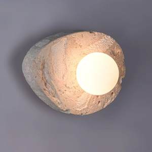 Creative Designer <b>Light</b> Luxury Natural Stone LED <b>Wall</b> Lamp with Minimalist Design for Living Room Bedroom <b>Bedside</b> Use - Product Image 2