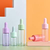 Emballages cosmétiques personnalisés à faible MOQ, série mini format voyage, flacons vides en verre PET pour huile, impression sérigraphiée, bouchon pompe