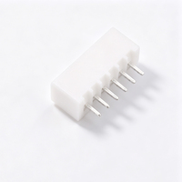 Conector de pines de latón XH2.54, 6P, paso de 2.54 mm, vertical recto, 6A 250V, conector de terminal para PCB
