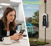 Chargeur de voiture électrique portable Epro 11kw GBT 16A APP Chargeurs de voiture électrique Zencar 3 phases EVSE avec écran HD 3,5 pouces Câbles EV 5M avec applications
