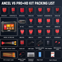 Escáner de Diagnóstico OBD2 para Camiones y Automóviles de Uso Pesado, 100% Original ANCEL V6 PRO+HD, Programador de Llaves Bidireccional Ancel, Codificación de ECU