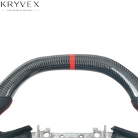 Volante Deportivo Kryvex Infiniti de Fibra de Carbono y Cuero Personalizado 2017-2023 Q50 Q60 QX50 QX60