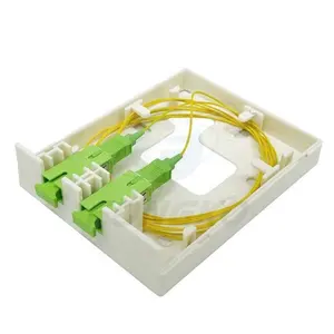 2 Core Wall Socket Termination Box FTTH Fibre Optique Nap Rossete Fiber Optic Terminal Box