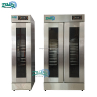Gabinete Fermentador de Pan Eléctrico Industrial de 13/16/32 Bandejas con Control Automático de Temperatura y Humedad, Máquina de Fermentación de Masa