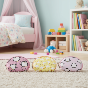 Portamonete a forma di animale dei cartoni animati, semicircolare, 11,5x9 cm, con portachiavi, per bambini e ragazze - Product Image 2