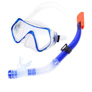 Ensemble de masque de plongée xinyixuanBlue 2 pièces, masque de plongée étanche avec tube, équipement de natation en PVC pour adultes - Product Image 1