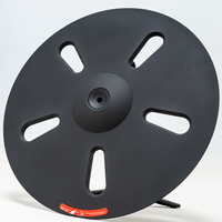 Pad électronique double zone noir 18 pouces UNLOCK E-Cymbal Crash/Ride avec fonction Choke pour batterie électronique Roland/ATV/EFNOTE |   Caoutchouc de surface en silicone