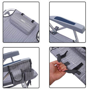 Silla Luna Personalizada para Exteriores, Cómoda, con Almohada Ajustable, Portátil, Ligera, Plegable, de Oxford, para Playa - Product Image 2