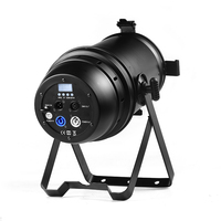 Projecteur de scène LED RGBW 300W avec zoom, faisceau réglable 15.1-53.6, DMX512, aluminium, IP20, DJ Disco, lumière du jour 5000K