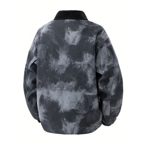 La <span class=keywords><strong>giacca</strong></span> abbottonata da uomo di velluto a coste alla moda con effetto Tie Dye unico è la scelta ideale per la stagione fredda da strada <span class=keywords><strong>e</strong></span> l'usura quotidiana - Product Image 5