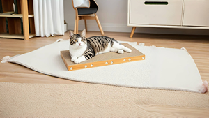 Di alta qualità moderna in cartone ecologico gatto graffio naturale erba gatta soffice palla Indoor gatti resistente all'usura <span class=keywords><strong>Pet</strong></span> - Product Image 3
