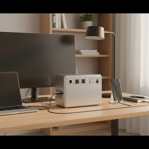 תחנת כוח ניידת מיני ניתנת לערום, גנרטור גיבוי ביתי 200W PD Type C, בנק כוח למחשב נייד, אחסון אנרגיה, ספק כוח - Product Image 2